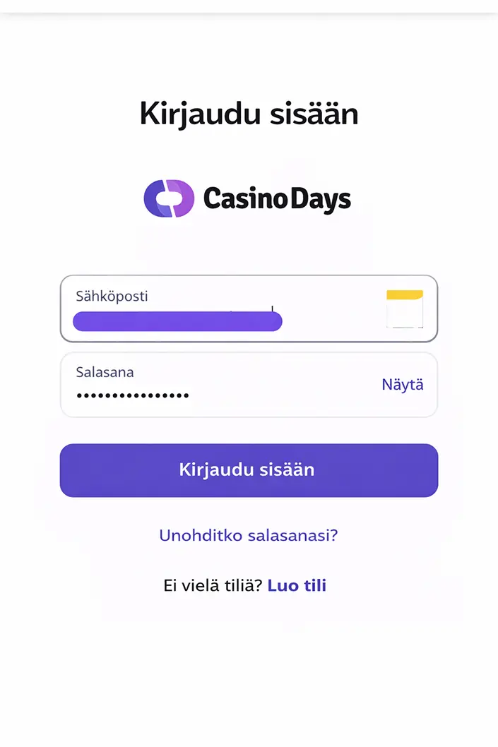 MoiCasino — Kirjautuminen Casino Daysiin